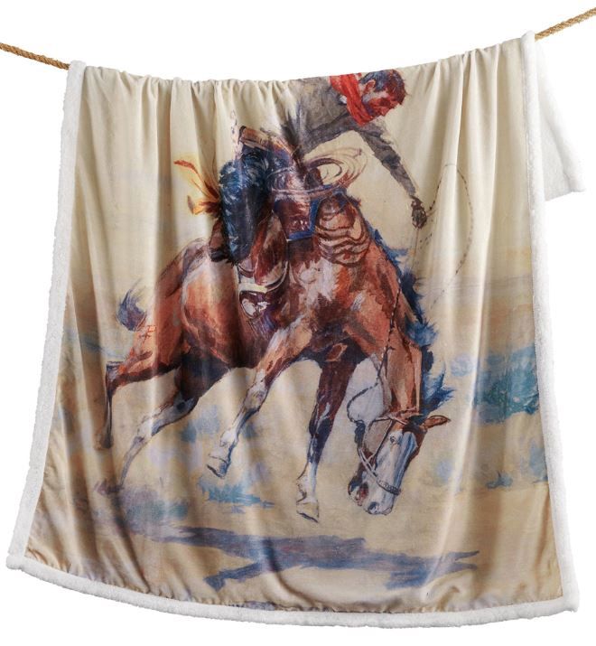 Buster Sherpa Throw Blanket