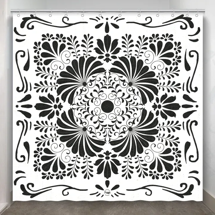 Bonita White Shower Curtain
