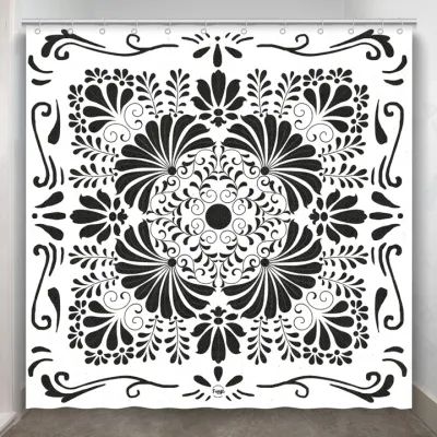 Bonita White Shower Curtain
