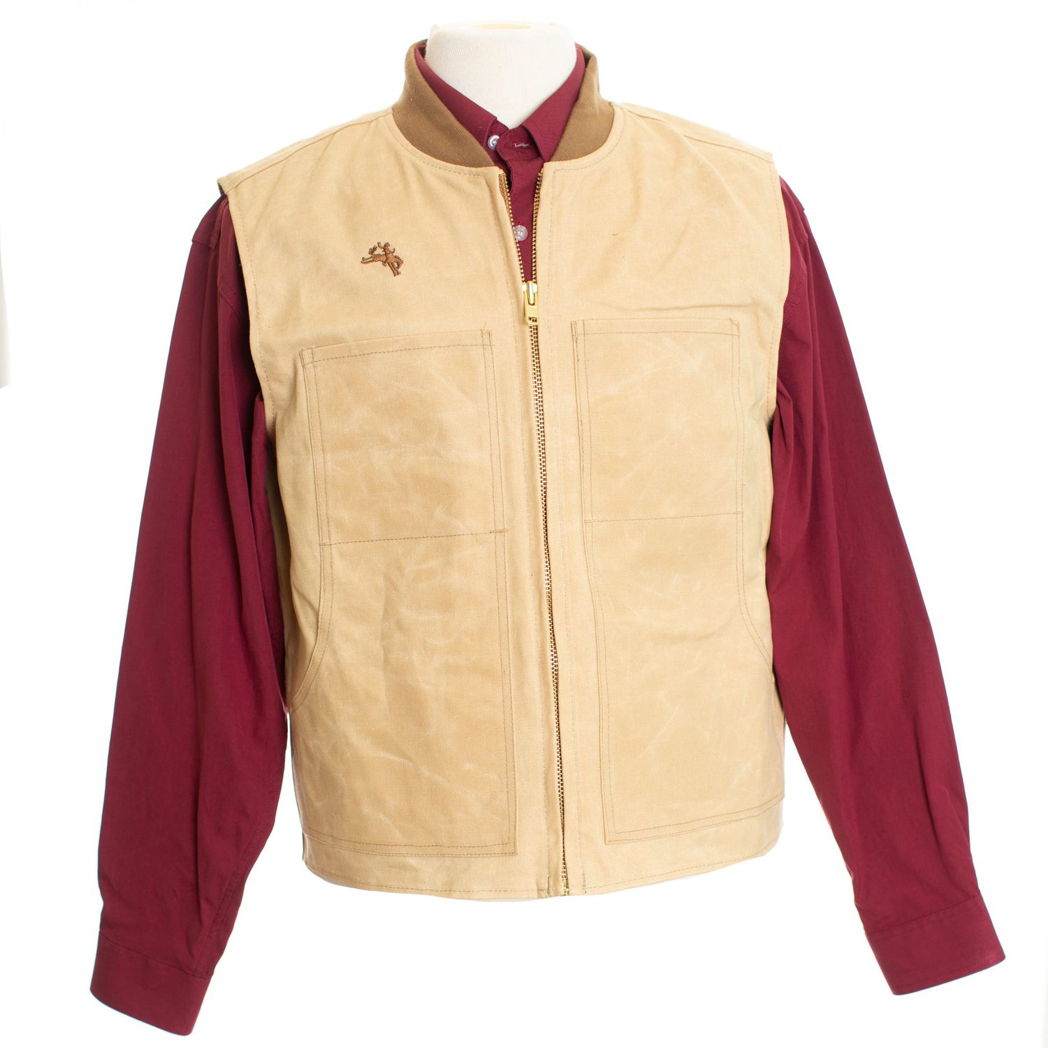 Tan Dillon Waxed Canvas Vest