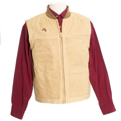 Tan Dillon Waxed Canvas Vest