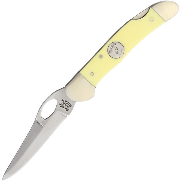 3.75&quot; Cowhand Yellow Delrin Lockback