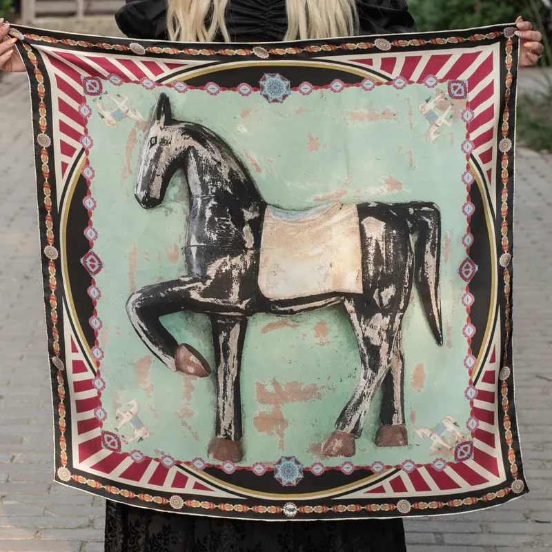 Long Trot Wild Rage 35&quot; x 35&quot;