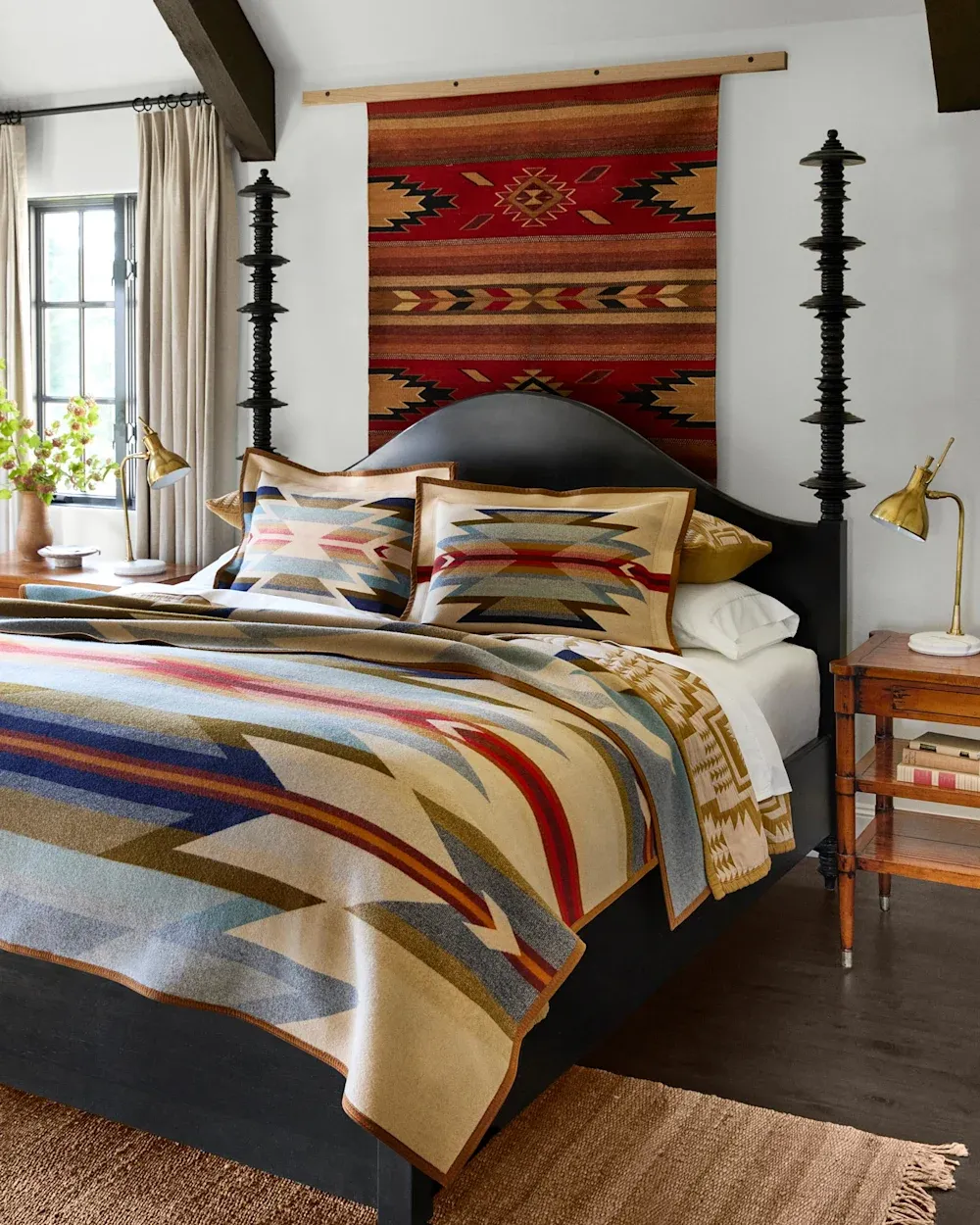 Wyeth Trail Tan King Blanket 
