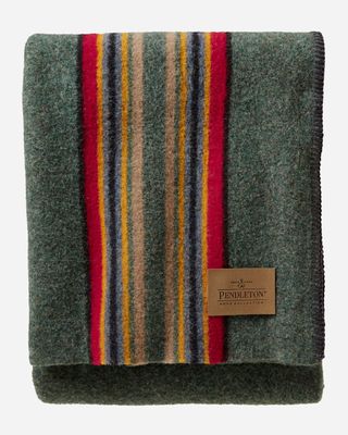 Green Heather Twin Camp Blanket