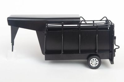 Black Half Top Trailer Gooseneck