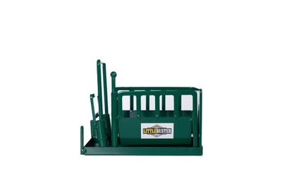 Green Cattle Squeeze Chute