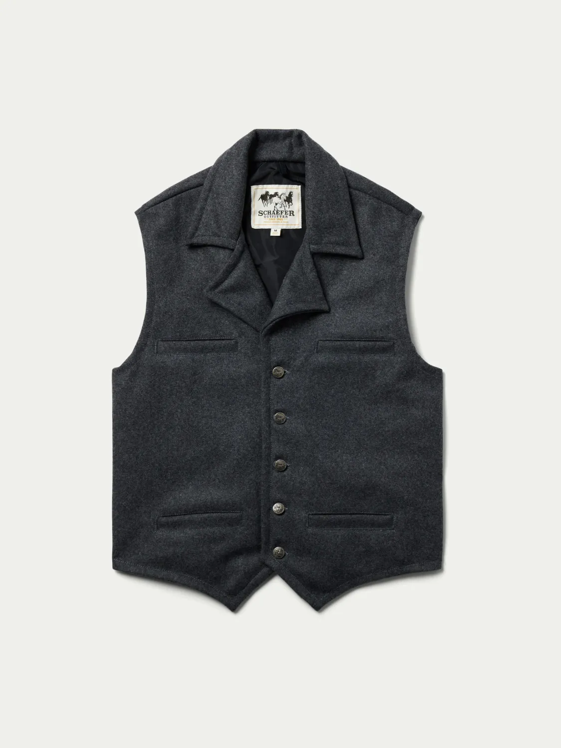 Charcoal Cattle Baron Vest