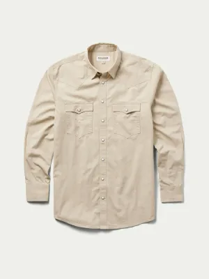 Khaki Slub Twill Shirt