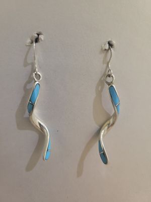 Zuni Spiral Turquoise Earrings