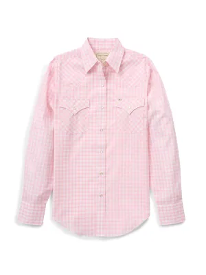 Women's Longsleeve Blossom  Gingham Shirt