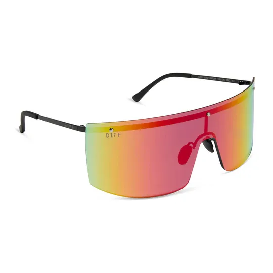 Grandslam -Black Rainbow Mirror Polarized Sunglasses