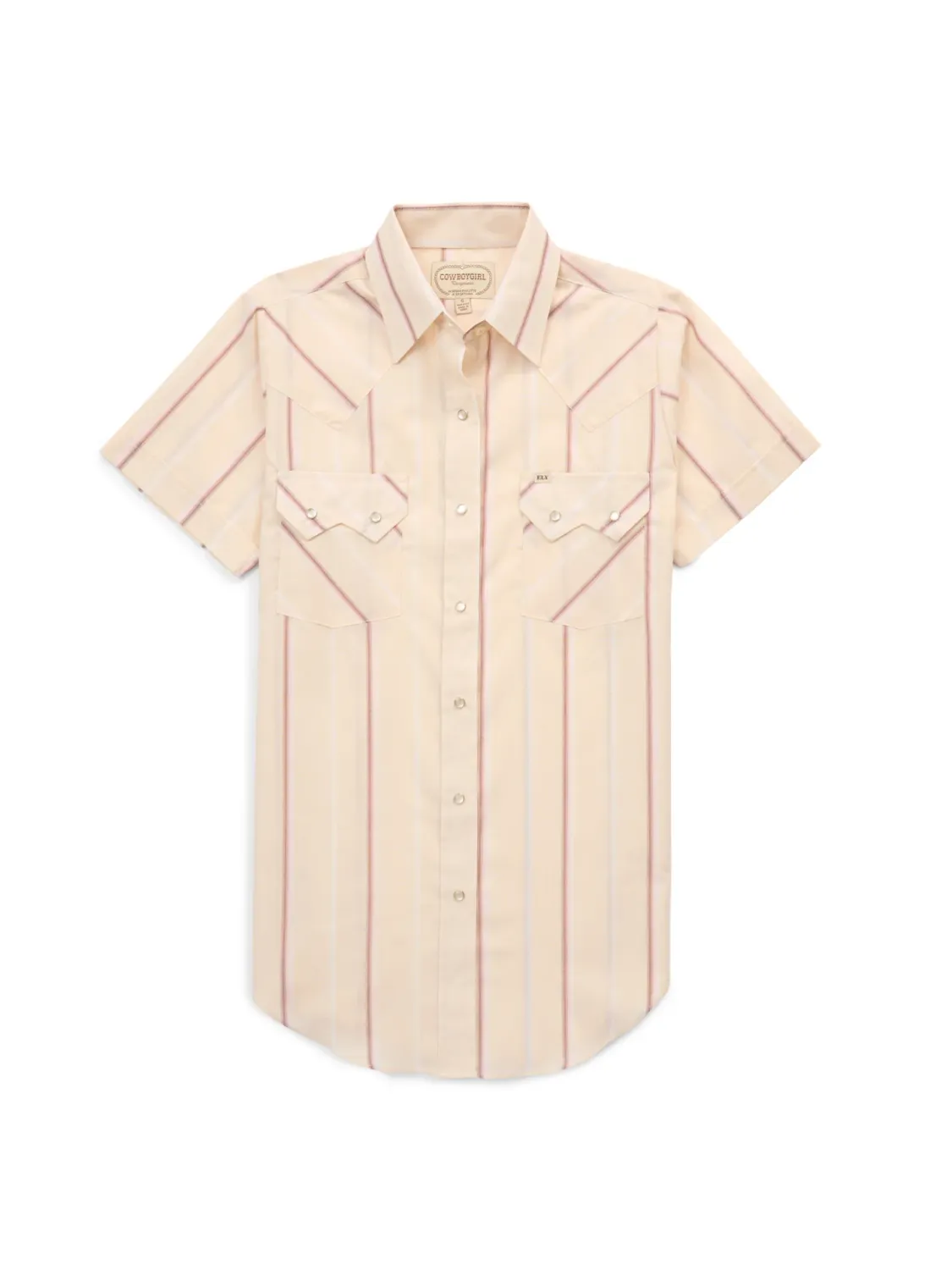Women's Shortsleeve Buttermilk Stripe Shirt