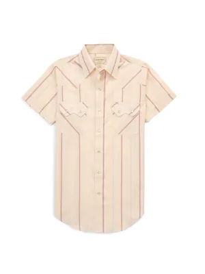 Women's Shortsleeve Buttermilk Stripe Shirt