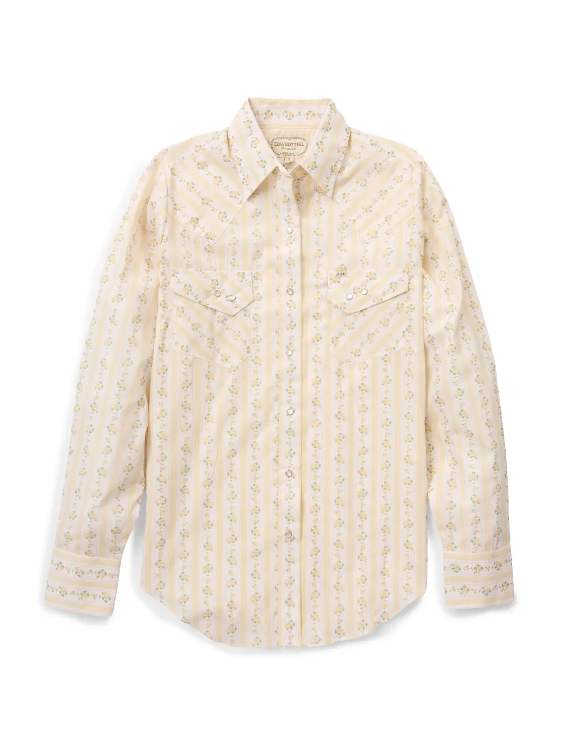 Women's Longsleeve Buttermilk Rose Print