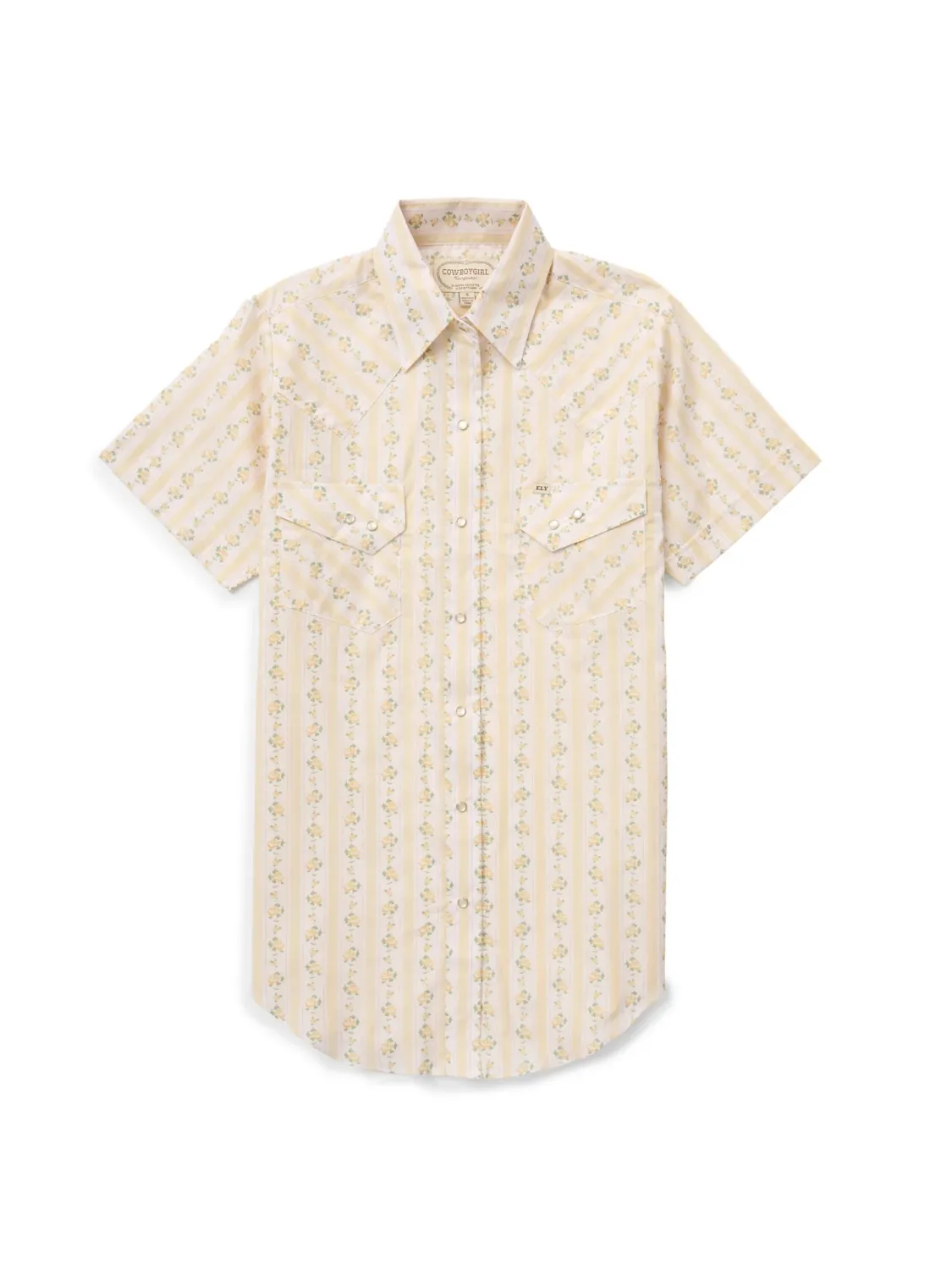 Women's Shortsleeve Buttermilk Rose Shirt