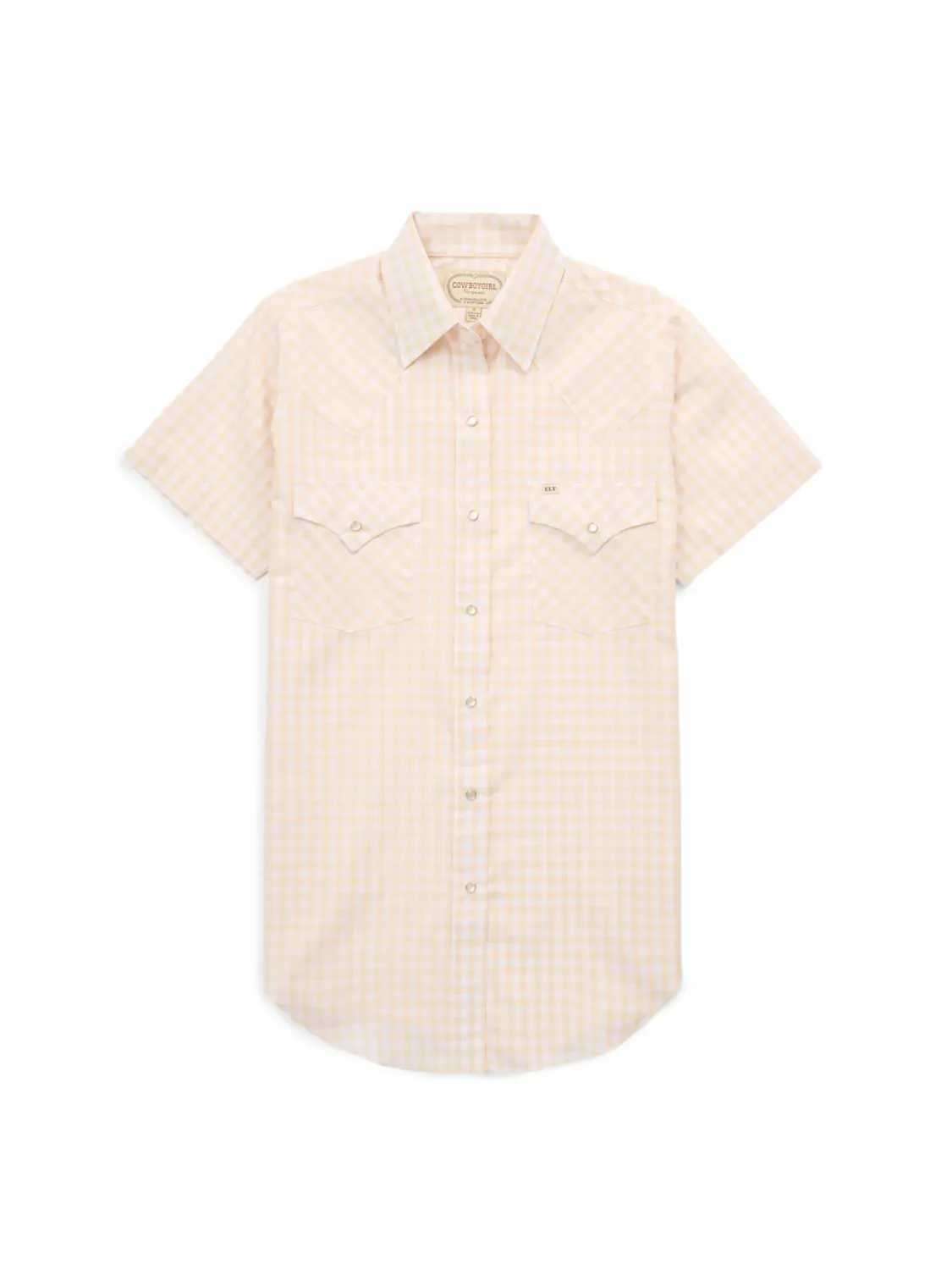 Women's Shortsleeve Buttermilk Gingham Shirt