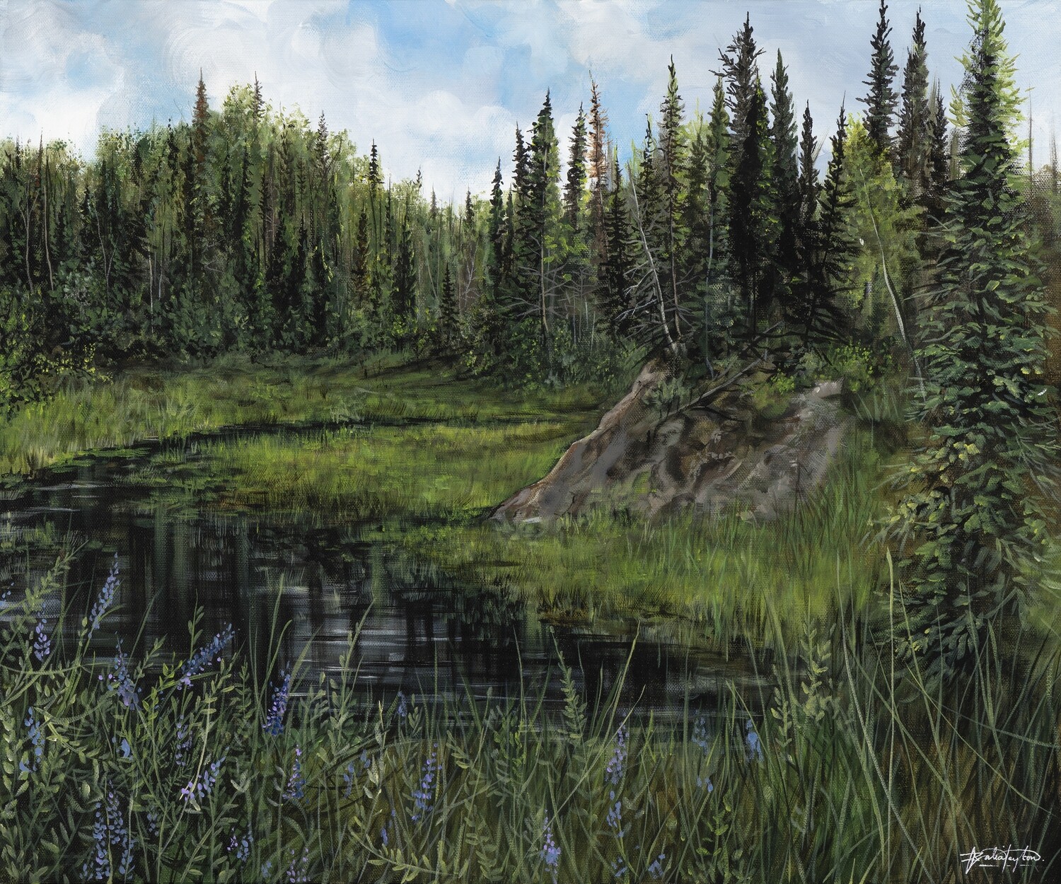 &quot;Late Light Looming&quot; - Nutimik Lake, Whiteshell Provincial Park