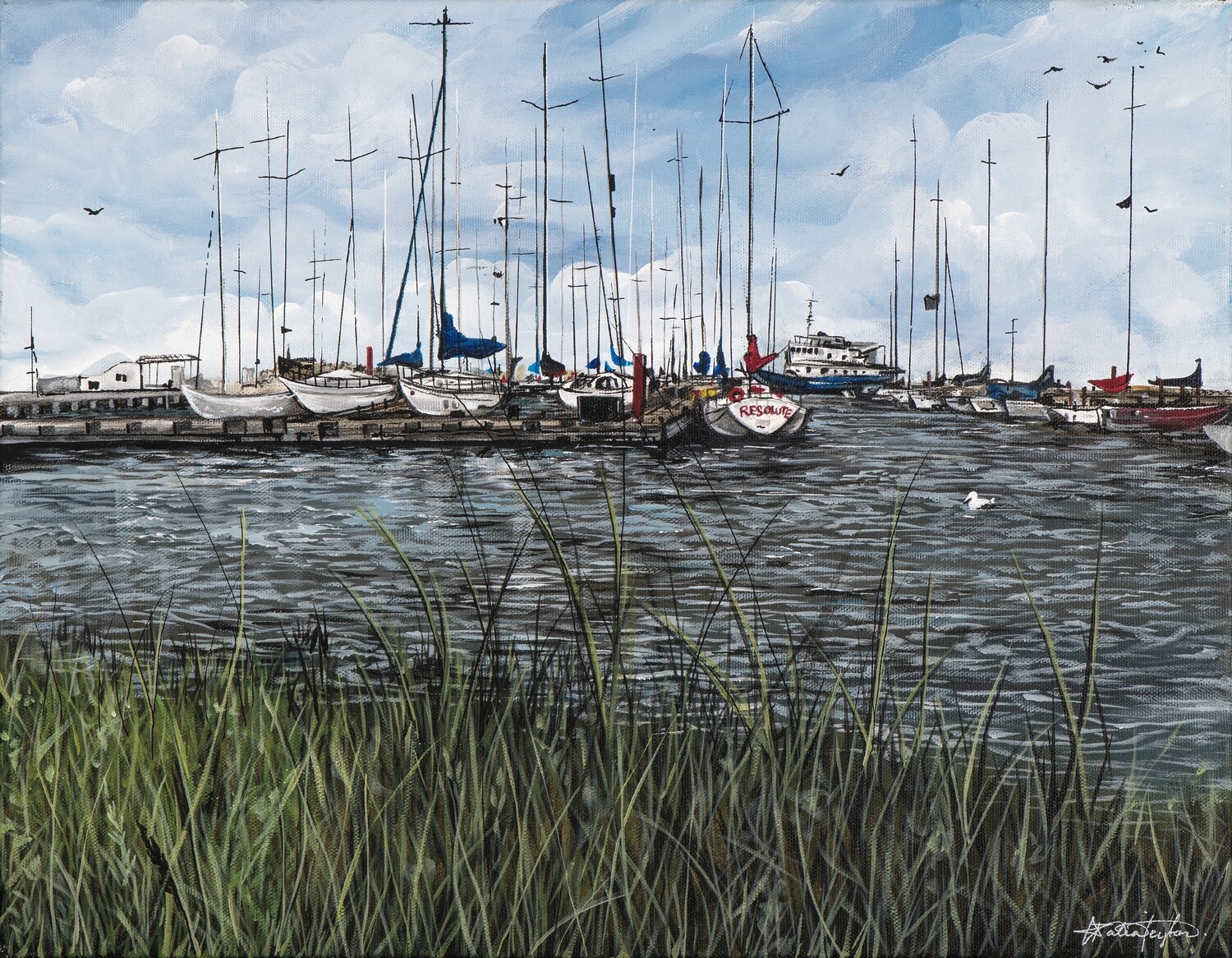 &quot;Birds and Boats&quot; - Gimli Harbour