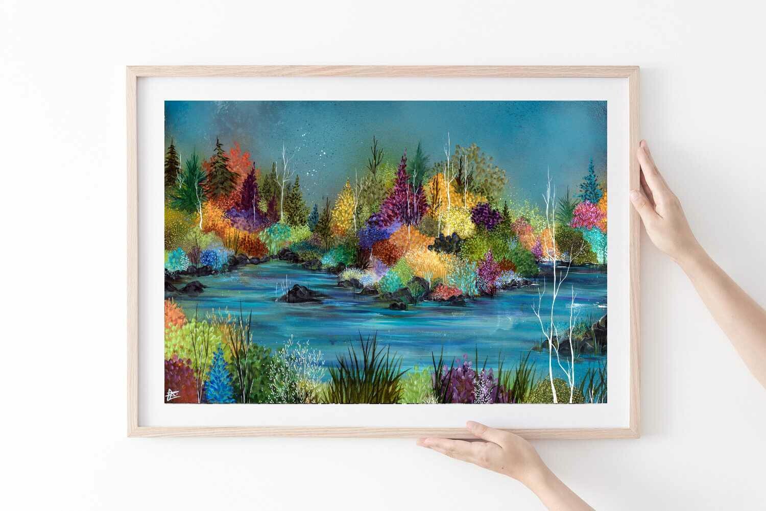 &quot;Autumn Expression&quot; - Acrylic on Canvas, Abstract Impressionist piece