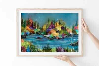 &quot;Autumn Expression&quot; - Acrylic on Canvas, Abstract Impressionist piece