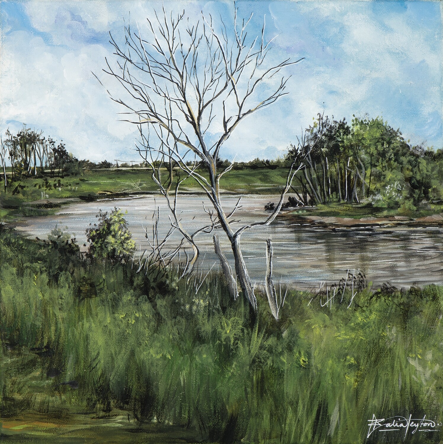 &quot;Writing Spot&quot; - St. Eustache, En Plein Air Manitoba
