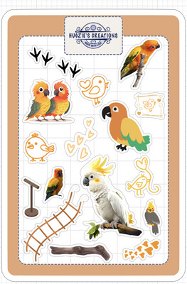 Rainbow Parrot Collection | Orange Series