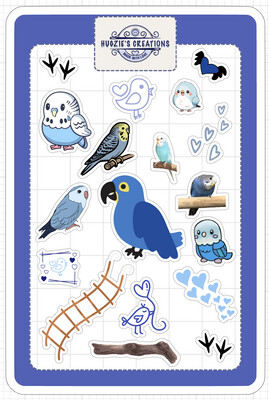 Rainbow Parrot Collection | Blue Series