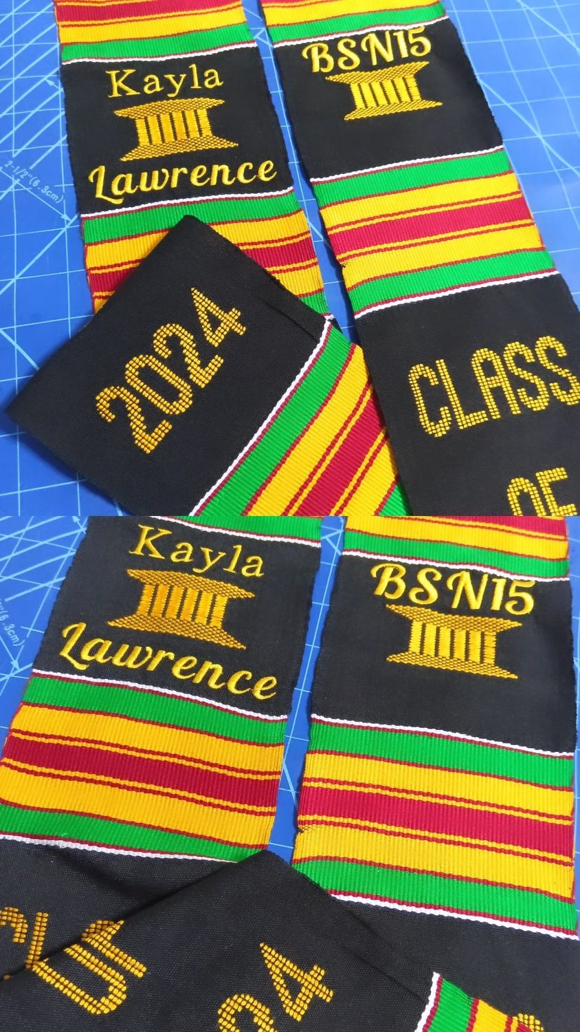 Embroidered Graduation Stole