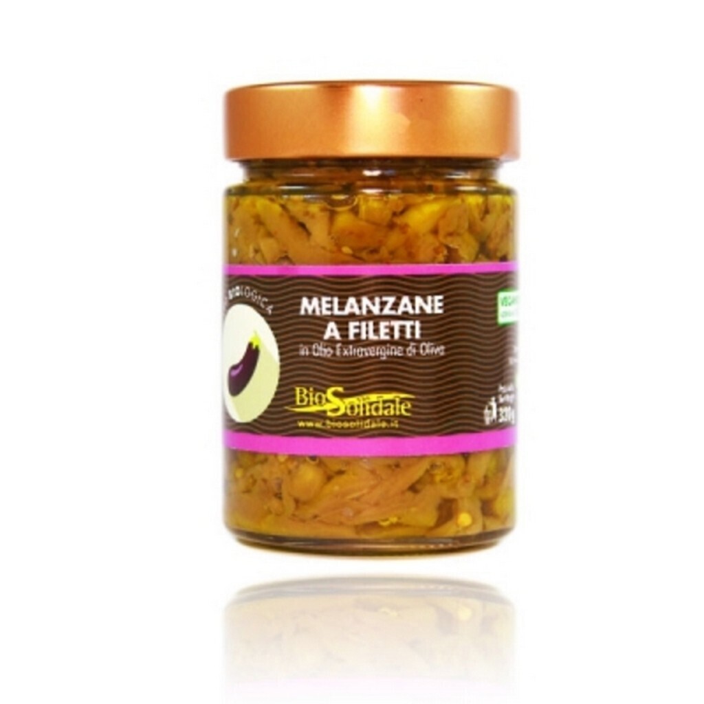 BIO Solidale / Vegetables Preserved in Olive Oil - ORGANIC SLICED PEPPERS IN EXTRA VIRGIN OLIVE OIL - 300g