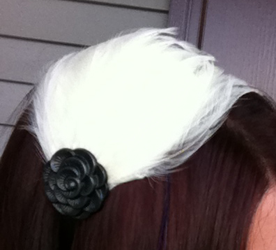 White Feather Headband