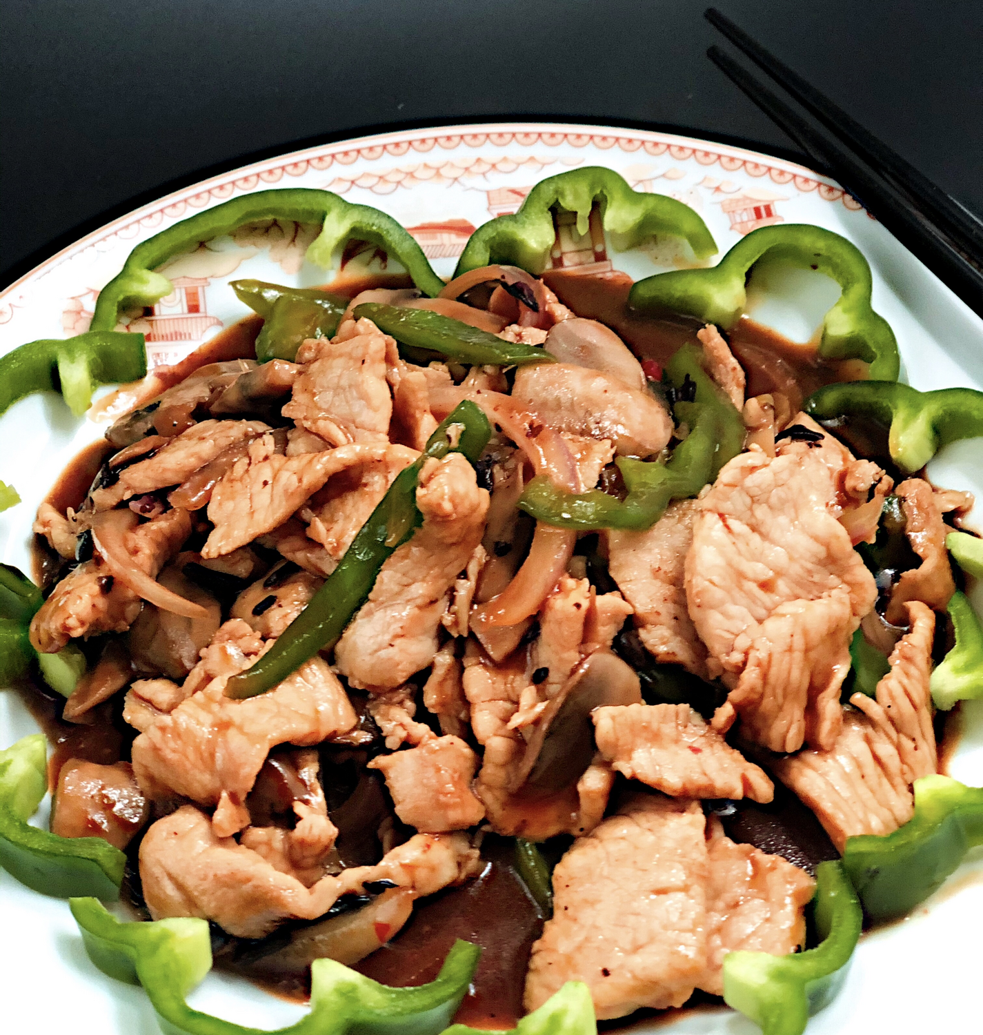 48. CHICKEN GREEN PEPPERS &  BLACK BEAN SAUCE