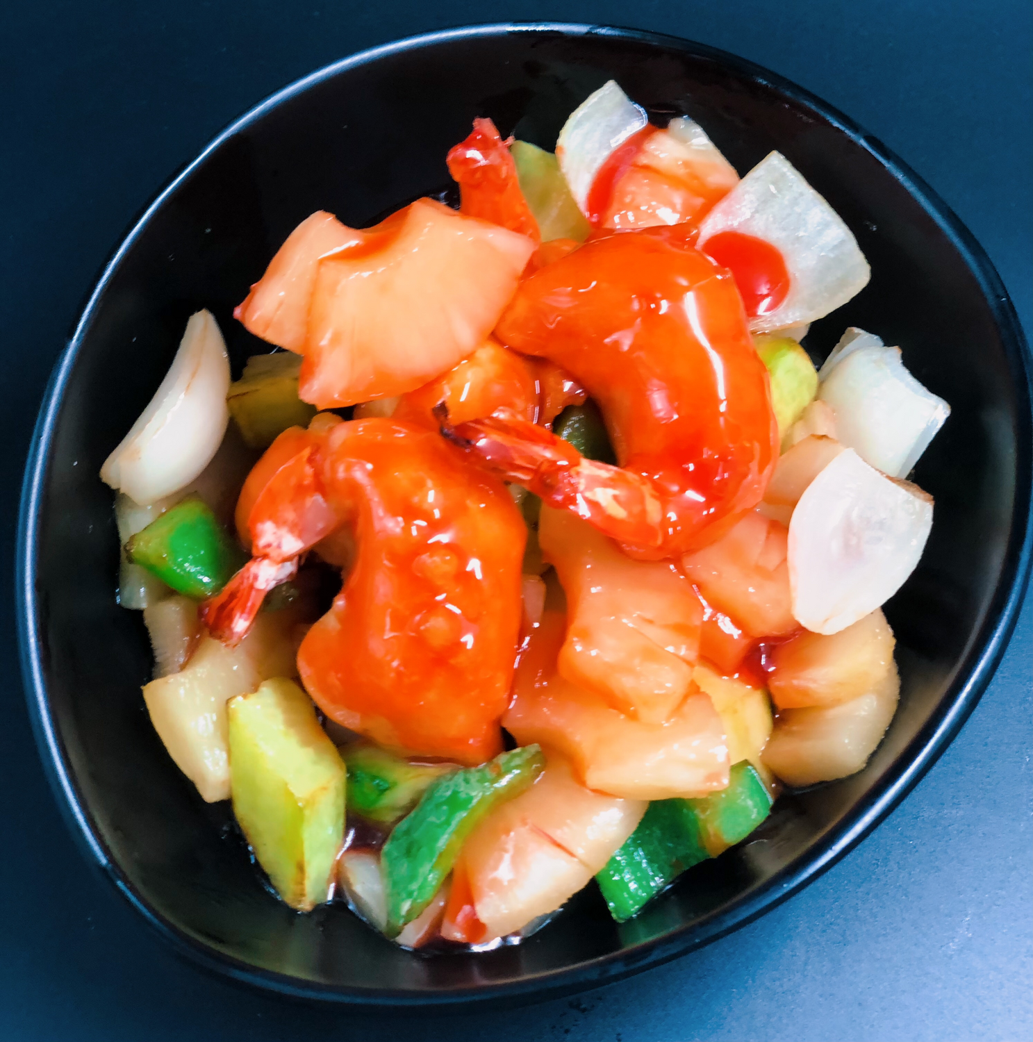 64. SWEET & SOUR PRAWNS
