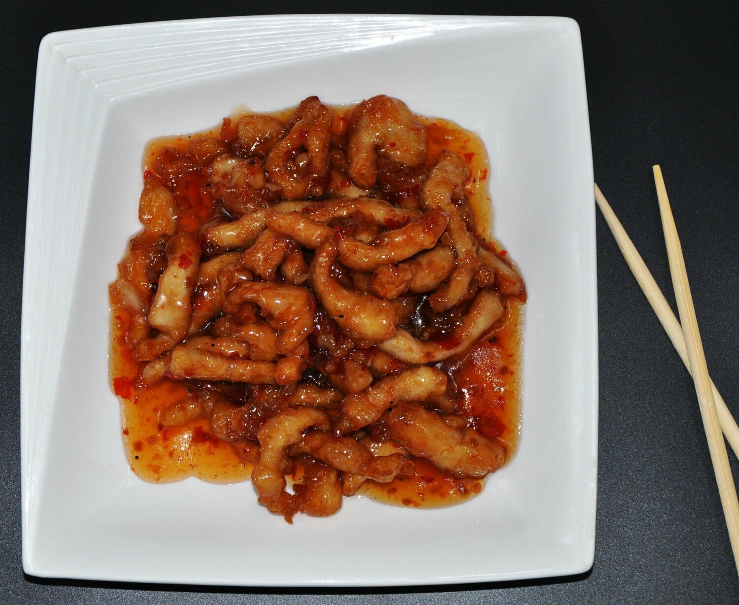 85. DEEP FRIED SHREDDED PORK WITH SWEET & CHILLI SAUCE