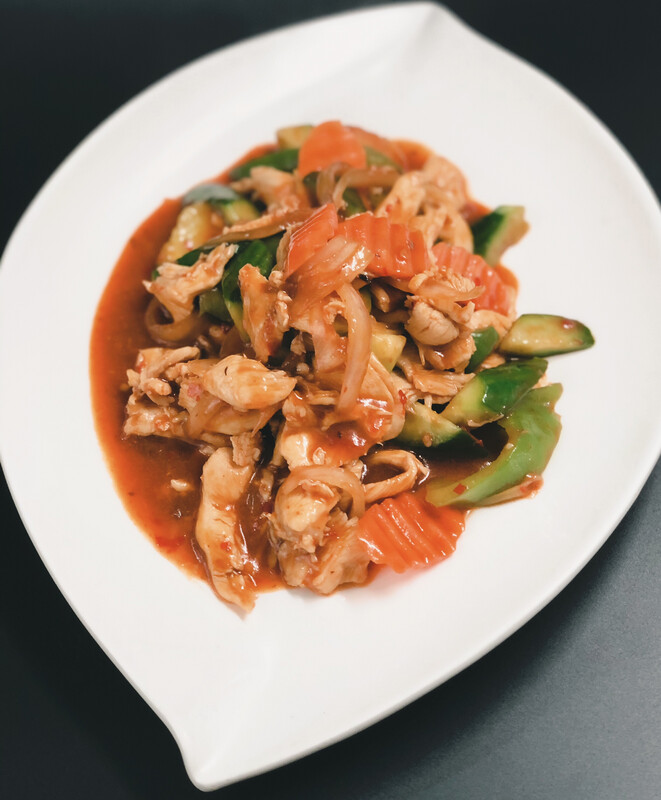 49. CHICKEN WITH HOT CHILLI SAUCE