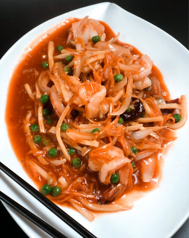 68. PRAWNS WITH HOT GARLIC SAUCE