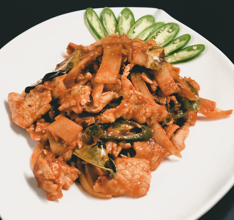 55. THAI PAD PED CHICKEN WITH GINGER