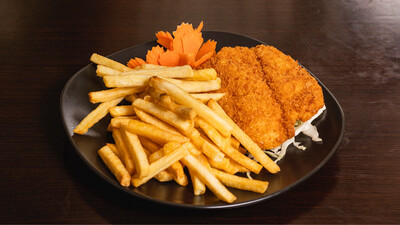 2001.FRIED CRISPY FISH WITH FRIES