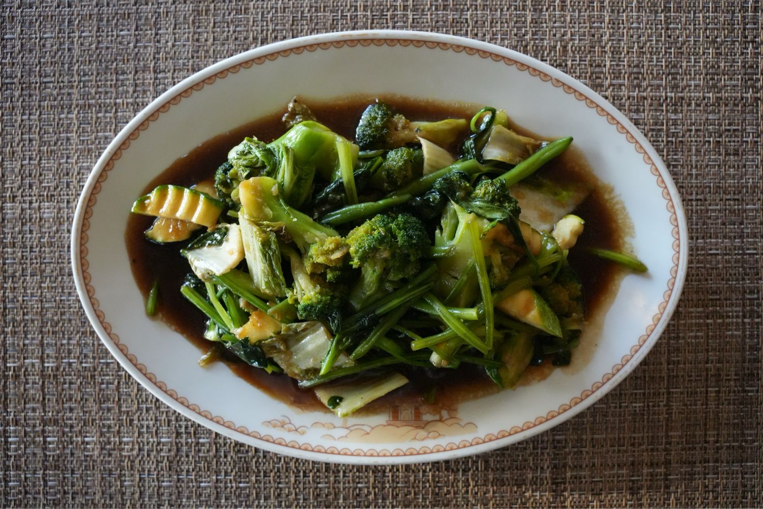 107. BROCOLLI WITH OYSTER SAUCE