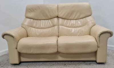 Ekornes Stressless Leather 2 Seater Reclining Sofa