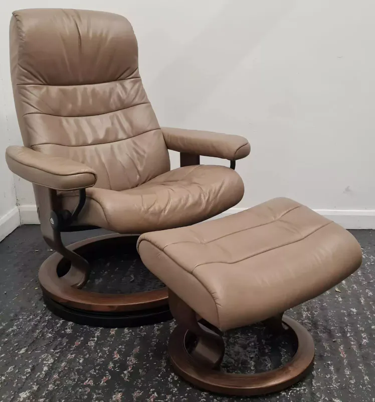 Ekornes Stressless Opal Large Recliner Chair &amp; Stool