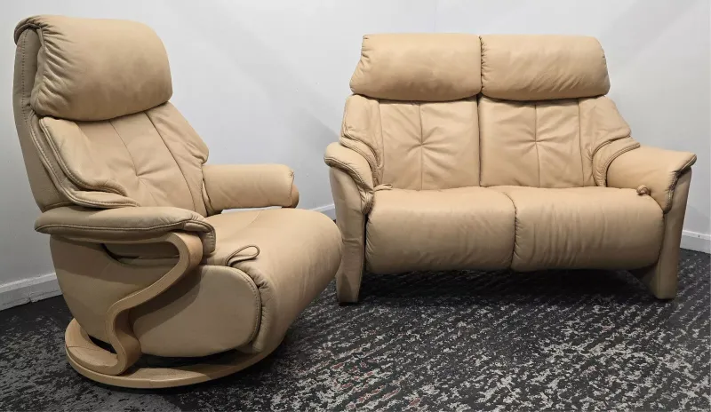 Himolla Chester Leather 2 Seater recliner sofa &amp; recliner chair