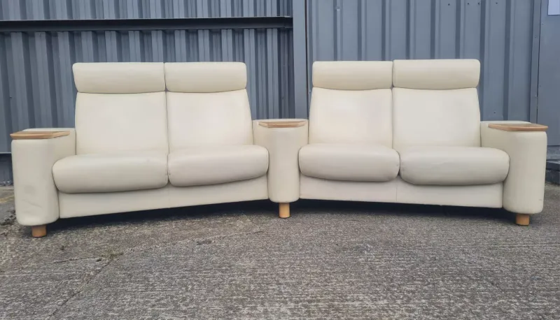 Stressless Cinema Suite 4 Seater Full Leather Sofa