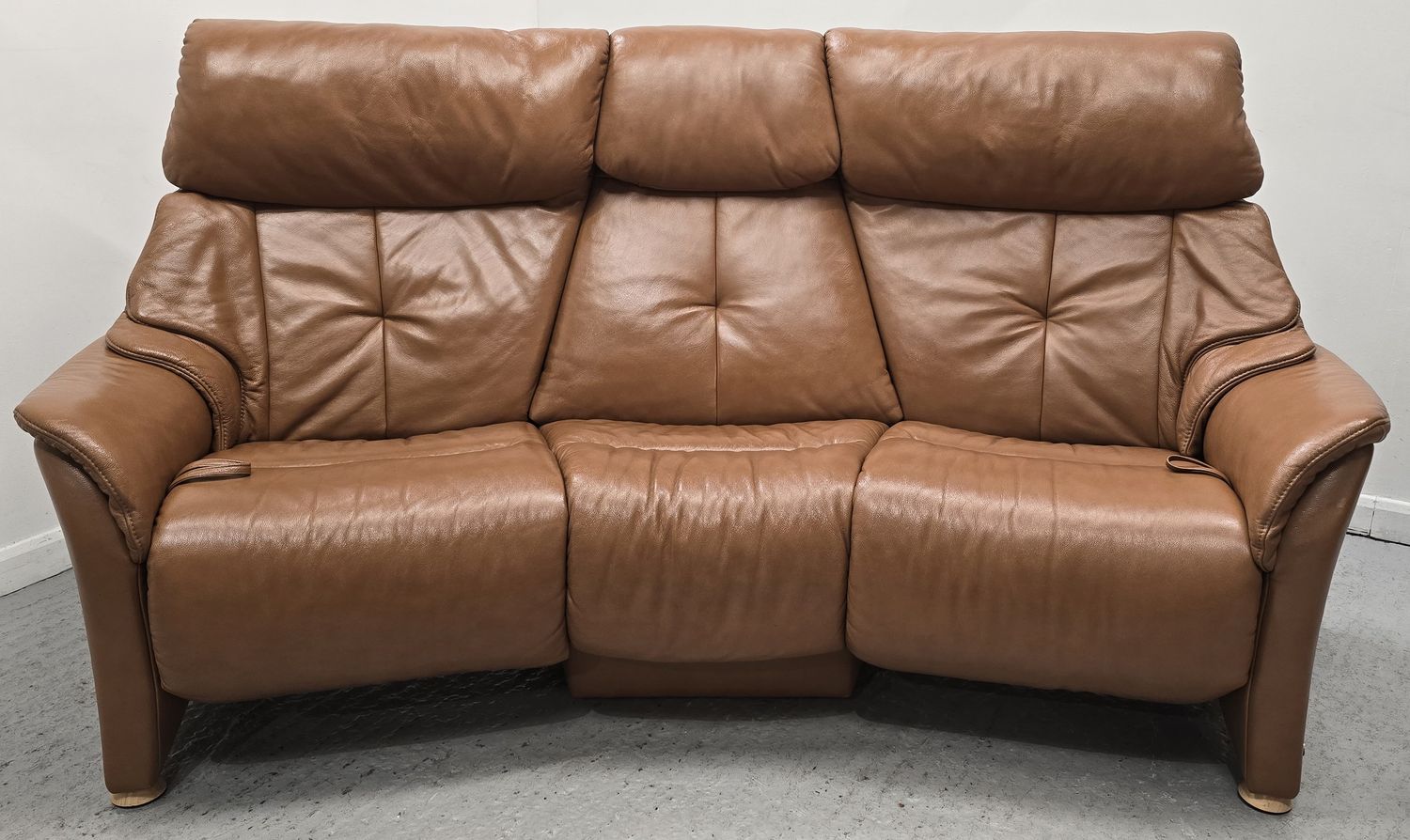 Himolla Leather 3 Seater Reclining Sofa
