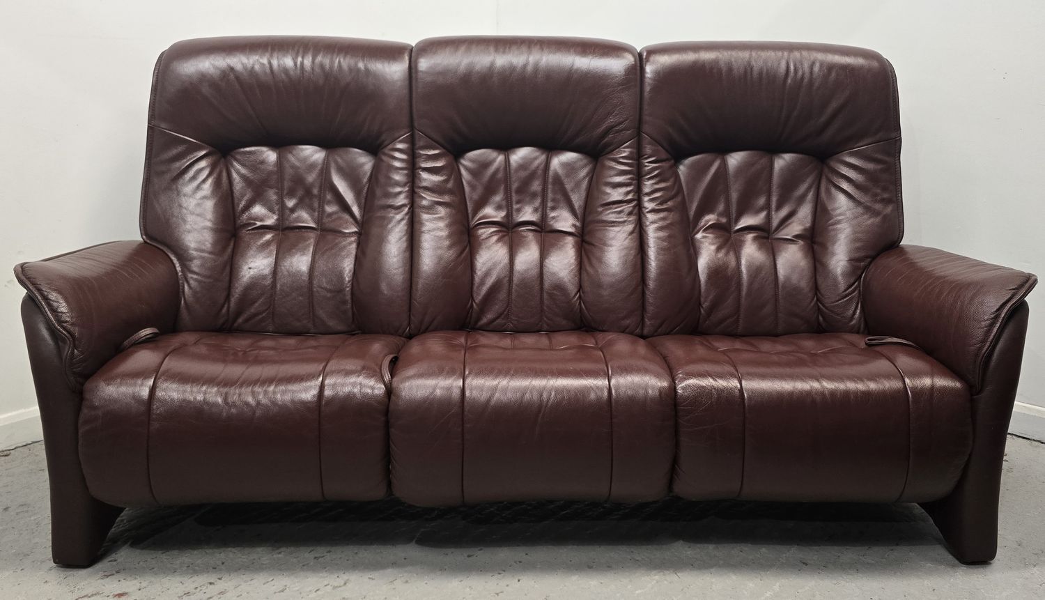 Himolla Leather 3 Seater Reclining Sofa