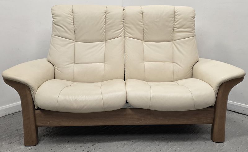 Ekornes Stressless Leather 2 Seater Reclining Sofa