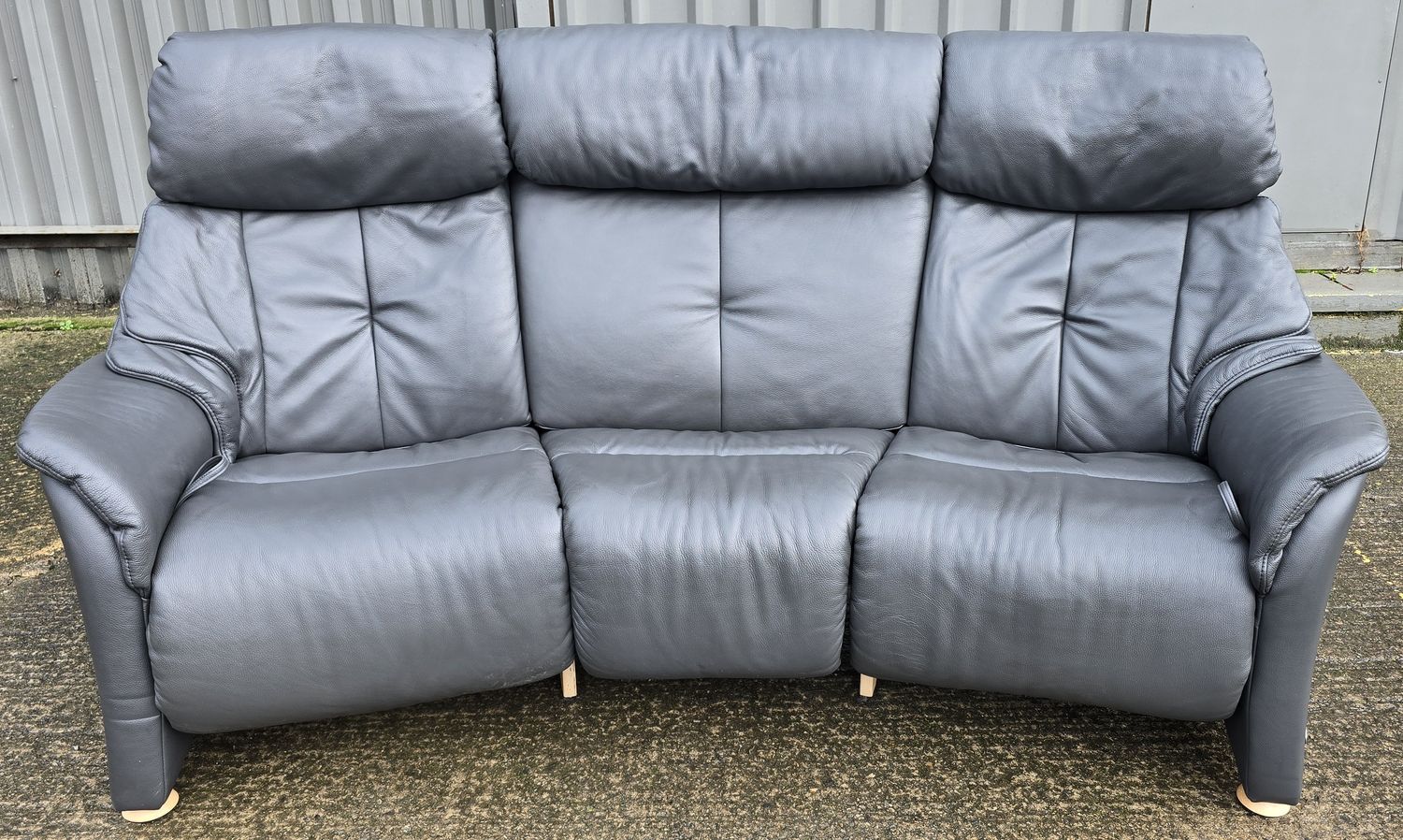 Himolla Curve Leather 3 Seater Recliner Sofa
