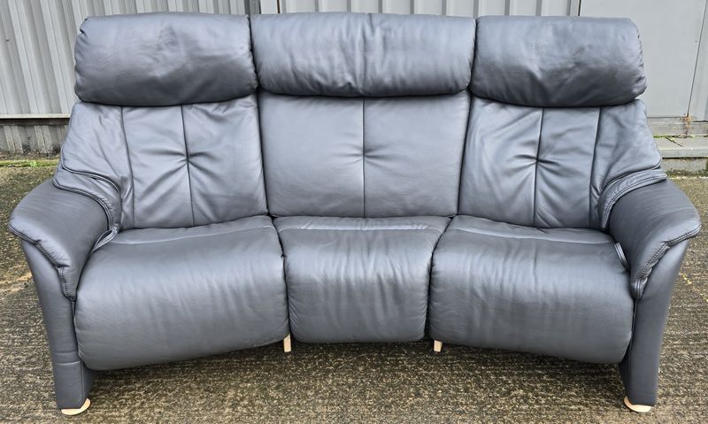 Himolla Curve Leather 3 Seater Recliner Sofa