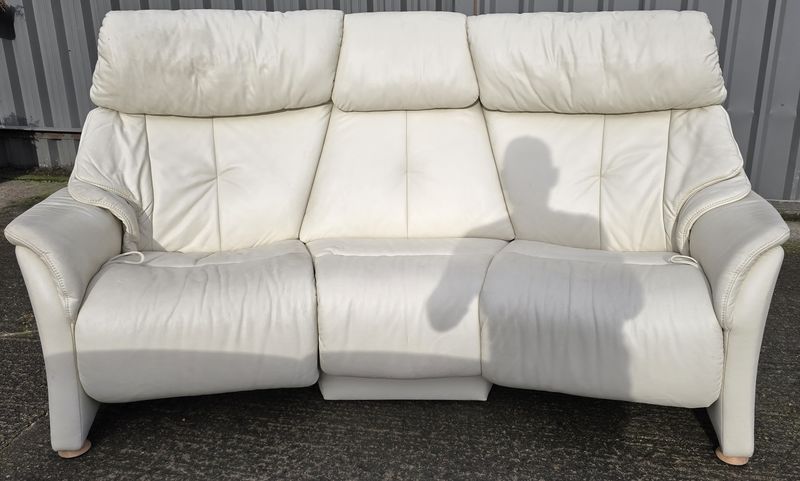 Himolla Curve Leather 3 Seater Recliner Sofa
