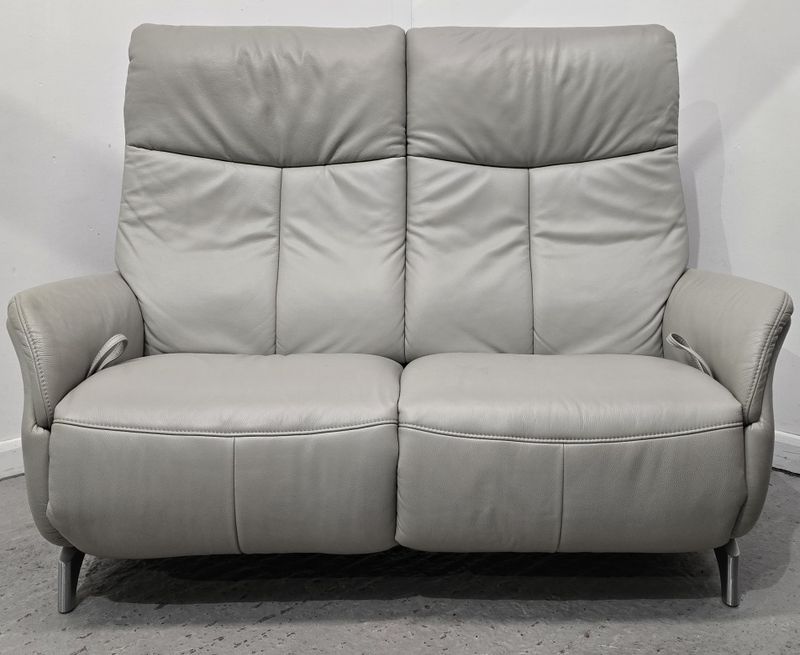 Himolla Stratus 2 Seater Leather Recliner Sofa With Integral Footrest